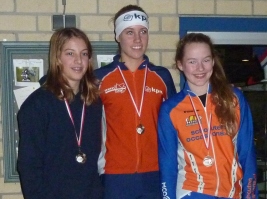 Sanne van Duijnhoven (links), tweede bij de meisjes C